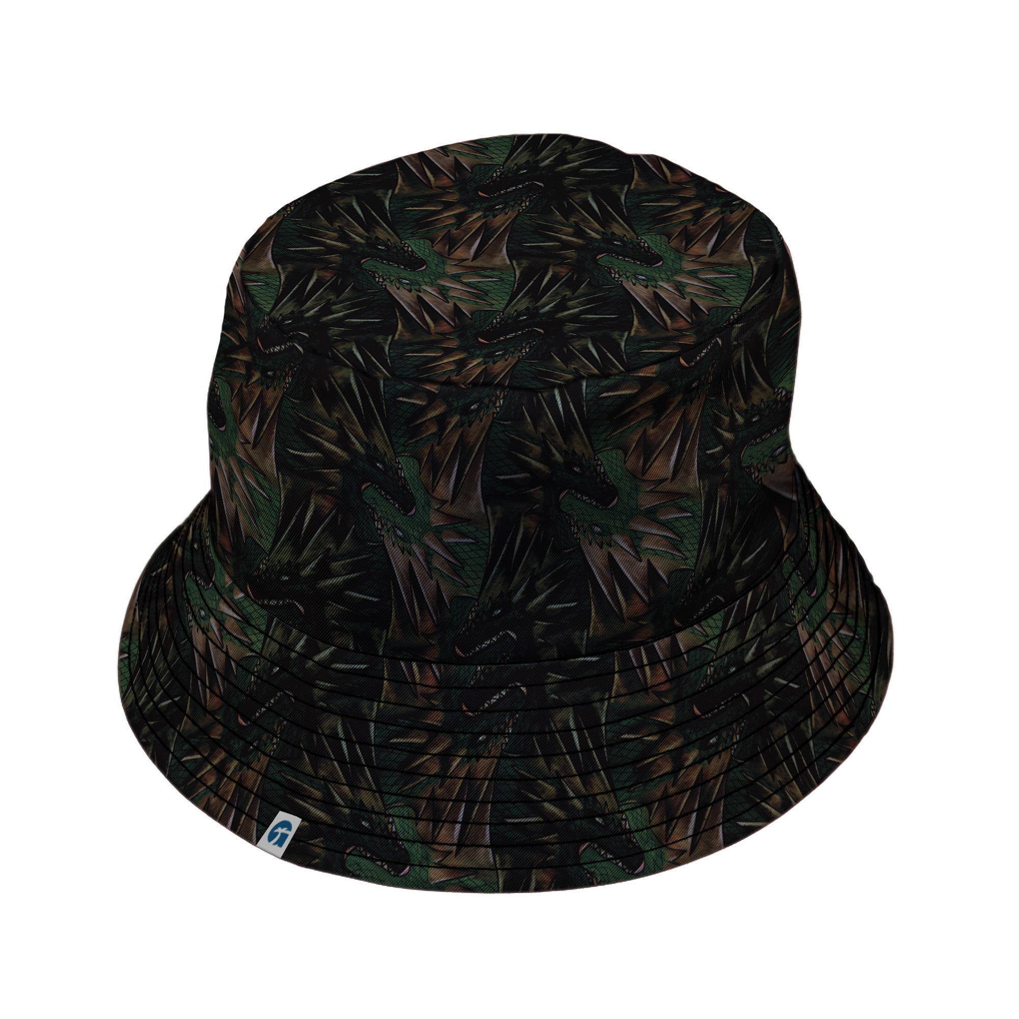Dragon Weaving Inferno Forest Bucket Hat Geek Nerd Designs by Nathan fantasy prints lx - B