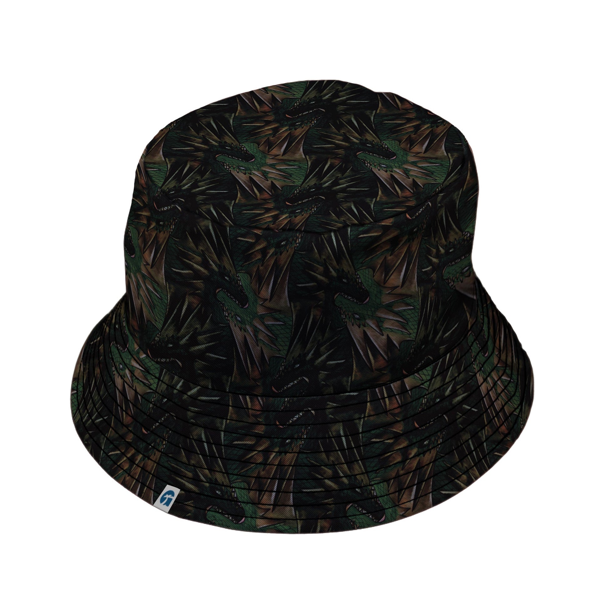 Dragon Weaving Inferno Forest Bucket Hat Geek Nerd Designs by Nathan fantasy prints lx - B
