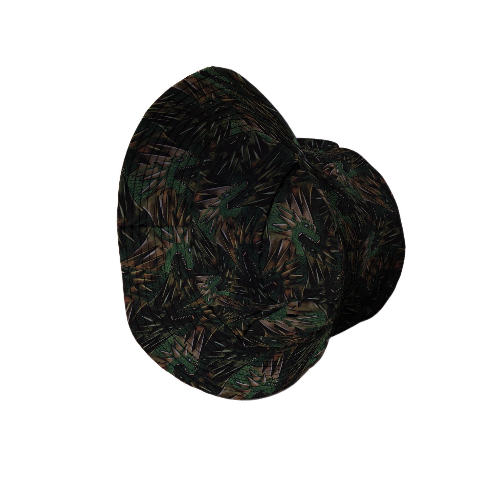 Dragon Weaving Inferno Forest Bucket Hat Geek Nerd Designs by Nathan fantasy prints lx - B