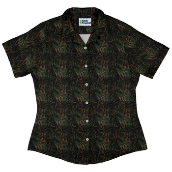 Dragon Weaving Inferno Forest Curvy Button Up Shirt 2