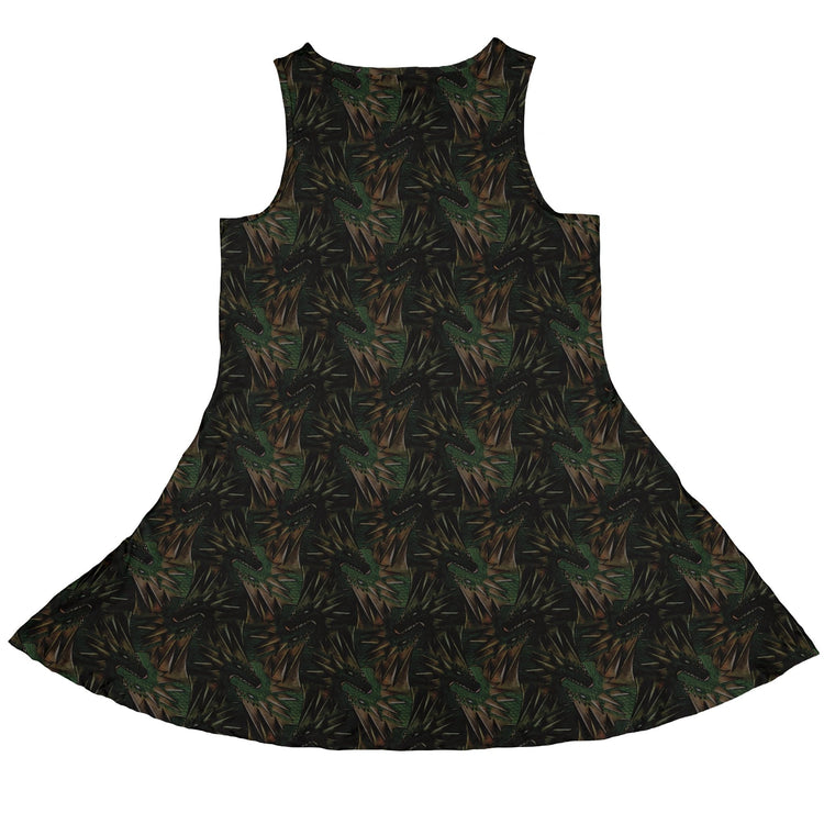 Dragon Weaving Inferno Forest Dress Geek Nerd Designs by Nathan fantasy prints lx - C