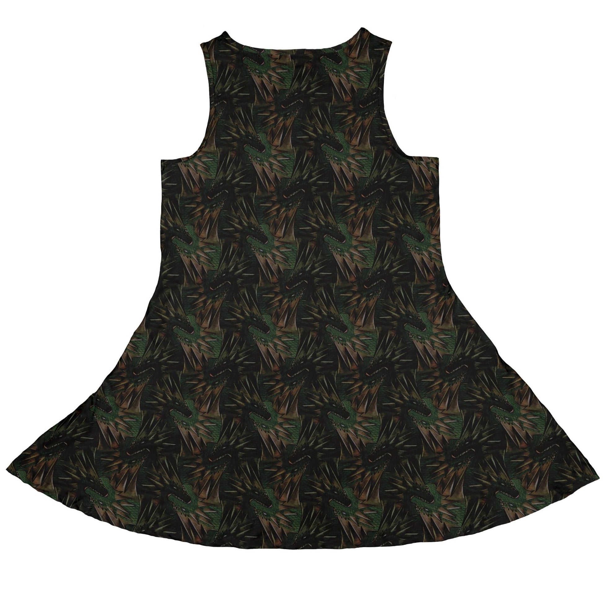 Dragon Weaving Inferno Forest Dress Geek Nerd Designs by Nathan fantasy prints lx - C