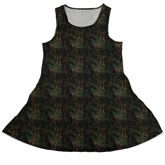 Dragon Weaving Inferno Forest Dress Geek Nerd Designs by Nathan fantasy prints lx - C