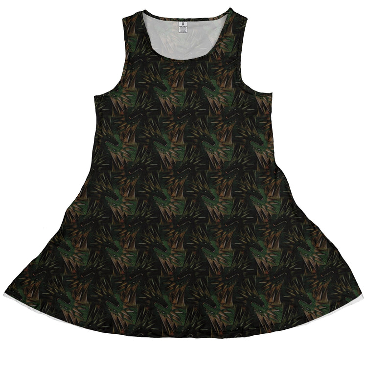 Dragon Weaving Inferno Forest Dress Geek Nerd Designs by Nathan fantasy prints lx - C
