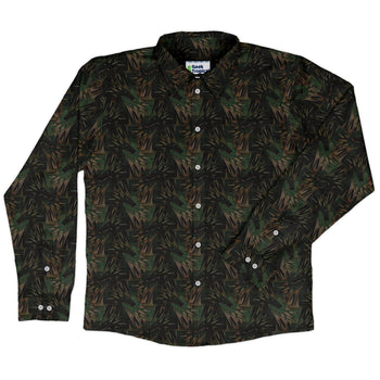 Dragon Weaving Inferno Forest Long Sleeve Button Up Shirt 2