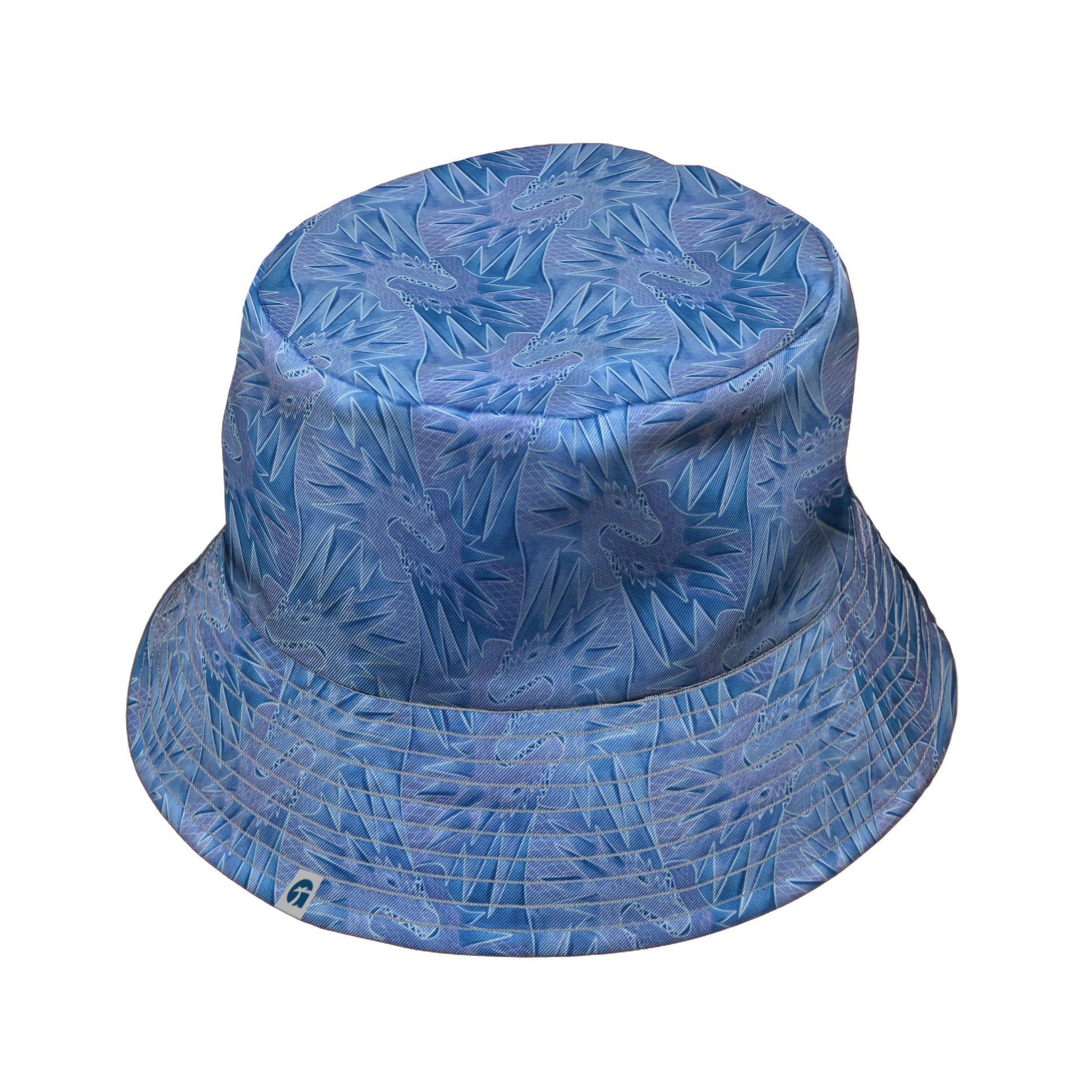 Dragon Weaving Inferno Frost Bucket Hat Geek Nerd Designs by Nathan fantasy prints lx - B