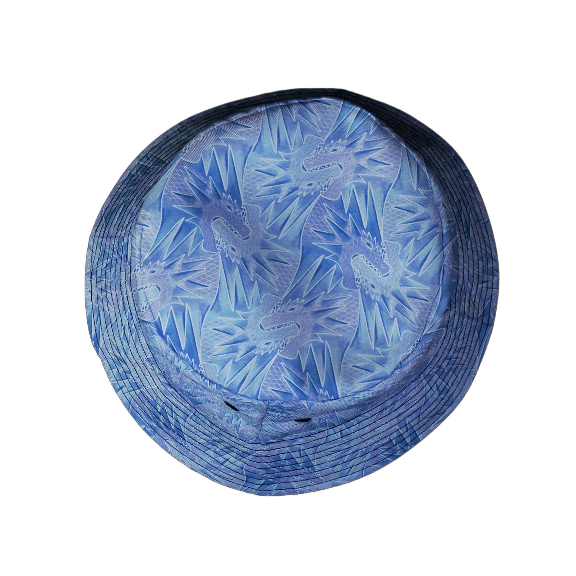 Dragon Weaving Inferno Frost Bucket Hat Geek Nerd Designs by Nathan fantasy prints lx - B