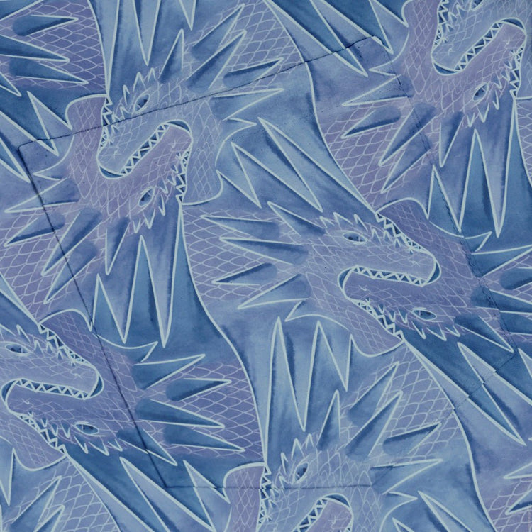 Dragon Weaving Inferno Frost Button Up Shirt Geek Nerd adult sizing Designs by Nathan fantasy prints