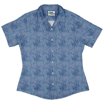 Dragon Weaving Inferno Frost Curvy Button Up Shirt 2
