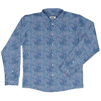 Dragon Weaving Inferno Frost Long Sleeve Button Up Shirt 2