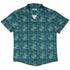 Dragon Weaving Inferno Teal Button Up Shirt Geek Nerd adult sizing Designs by Nathan fantasy prints
