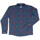 Dragon Weaving Inferno Retro Long Sleeve Button Up Shirt Geek Nerd adult sizing Designs by Nathan fantasy prints