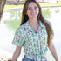 Garden Dragons Fantasy Button Up Shirt Geek Nerd adult sizing Designed by Rose Khan Fantasy Prints