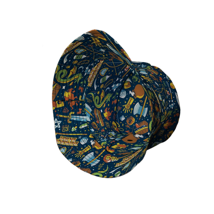 Dungeon Daddy Bucket Hat Geek Nerd Design by Tobe Fonseca dnd & rpg print lx - B