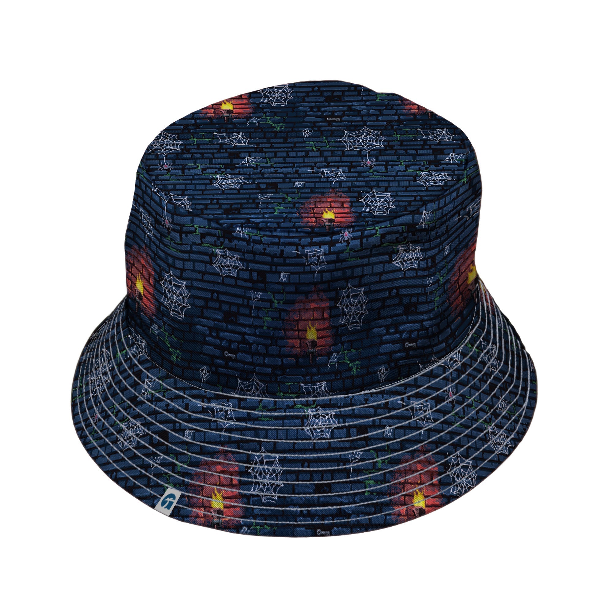 Dungeon Wall Bucket Hat Geek Nerd Design by Claire Murphy dnd & rpg print lx - B