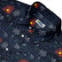 Dungeon Wall Button Up Shirt Geek Nerd adult sizing Design by Claire Murphy dnd & rpg print