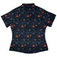 Dungeon Wall Curvy Button Up Shirt Geek Nerd Design by Claire Murphy dnd & rpg print q225