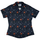Dungeon Wall Curvy Button Up Shirt Geek Nerd Design by Claire Murphy dnd & rpg print q225