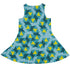 Einstein Tile Lagoon Teal Sleeveless Dress back