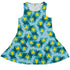 Einstein Tile Lagoon Teal Sleeveless Dress front