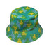 Einstein Tile Meadow Green Bucket Hat Gray Stitching