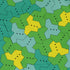Einstein Tile Meadow Green Button Up Shirt Pocket