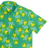 Einstein Tile Meadow Green Button Up Shirt Top Corner