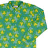 Einstein Tile Meadow Green Long Sleeve Button Up Shirt cover