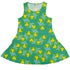 Einstein Tile Meadow Green Sleeveless Dress front