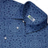 Endless Celtic Knot Blue Button Up Shirt Neck