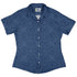 Endless Celtic Knot Blue Curvy Button Up Shirt womens front