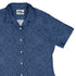 Endless Celtic Knot Blue Curvy Button Up Shirt womens top right