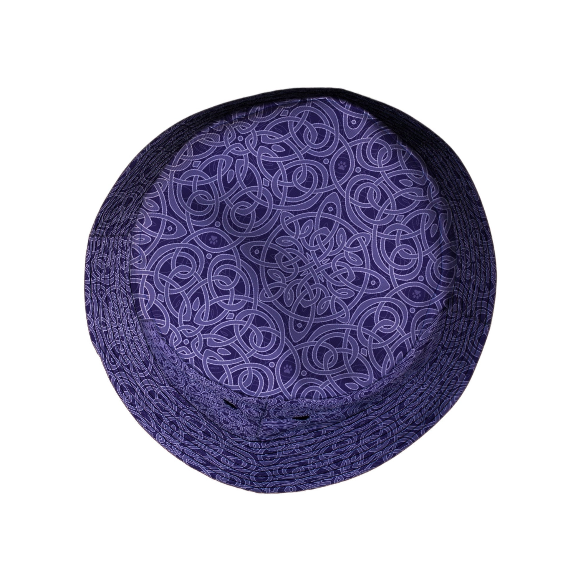 Endless Celtic Knot Lilac Bucket Hat Top View