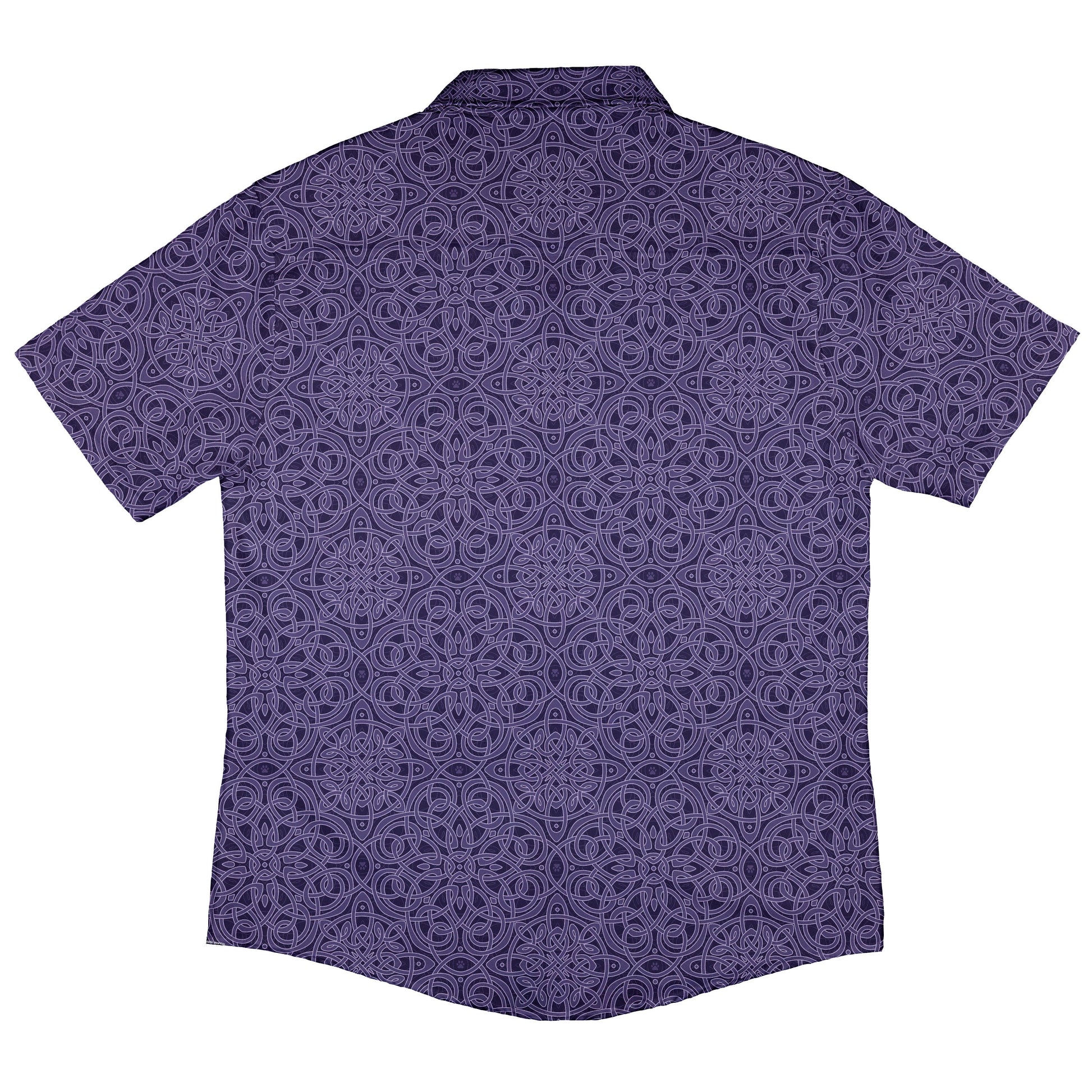 Endless Celtic Knot Lilac Button Up Shirt Back