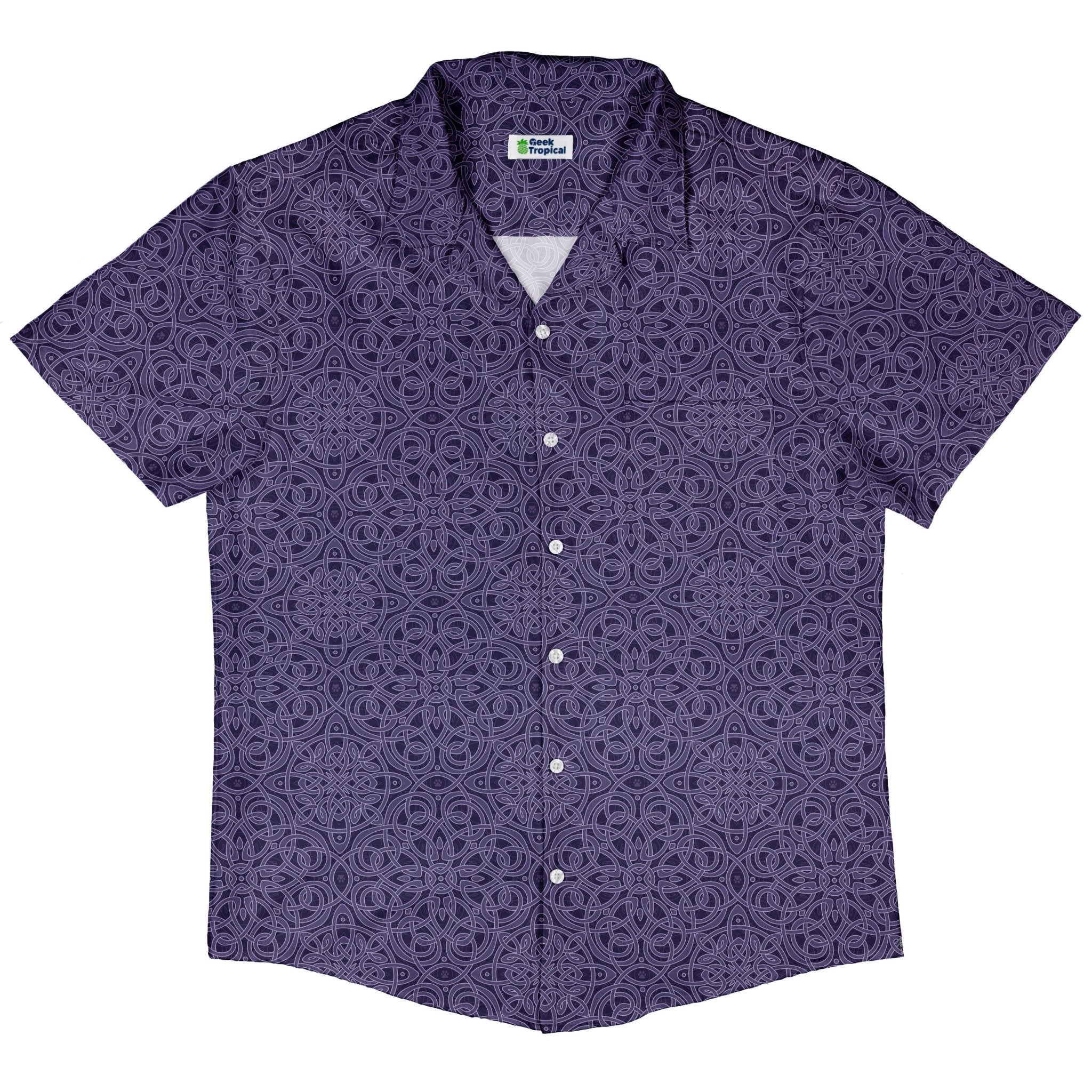 Endless Celtic Knot Lilac Button Up Shirt 5