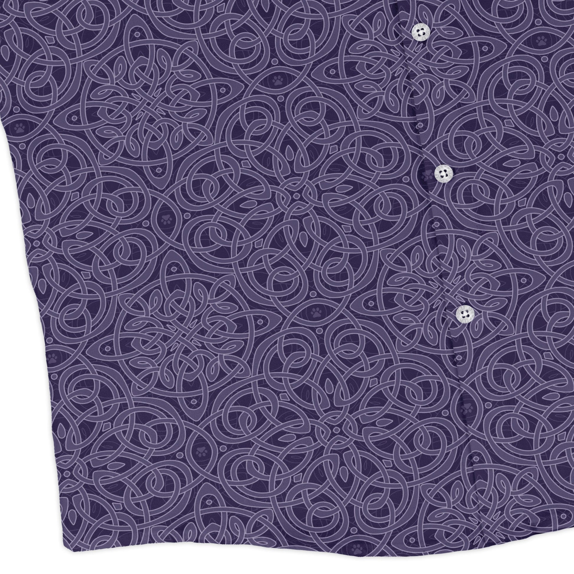 Endless Celtic Knot Lilac Long Sleeve Button Up Shirt corner