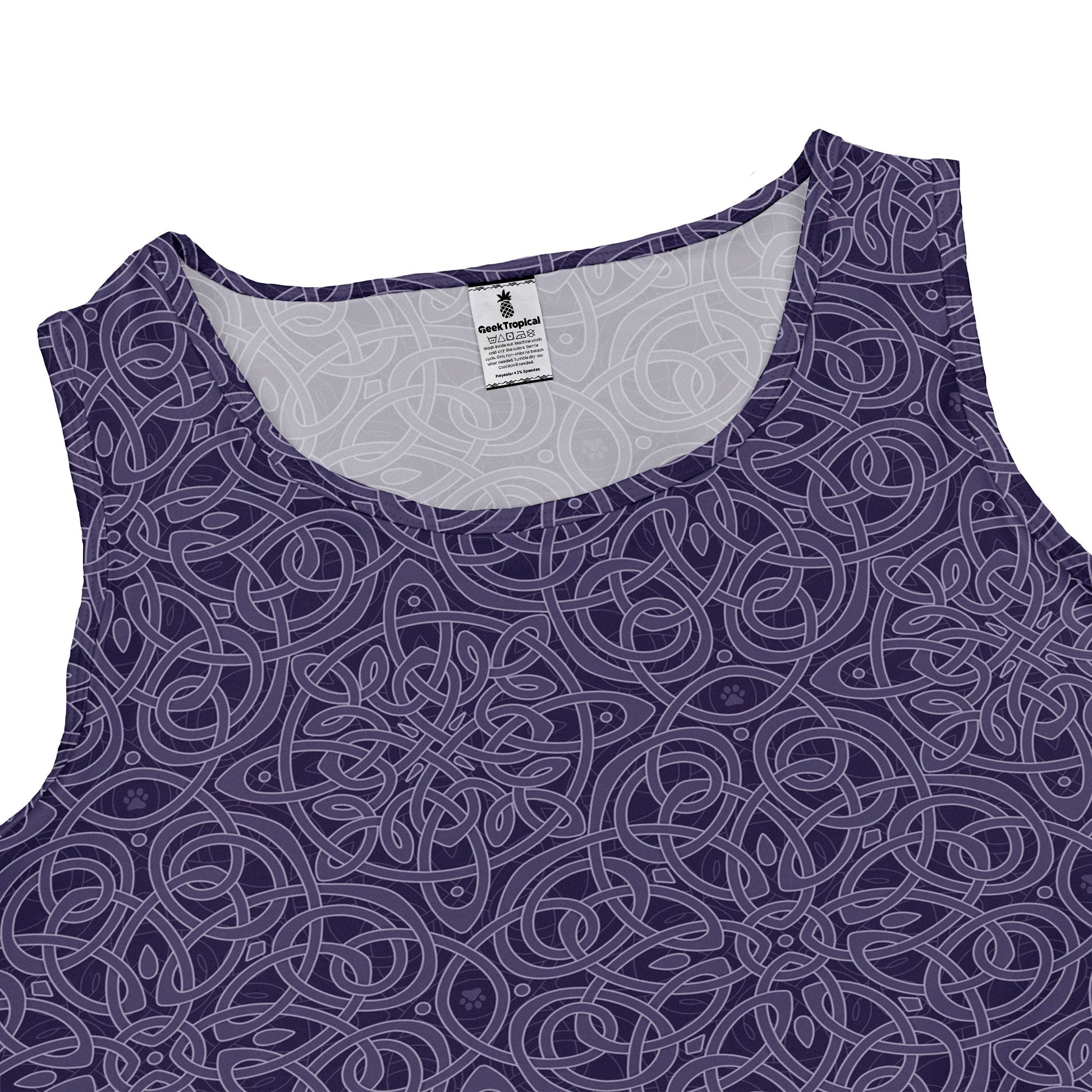 Endless Celtic Knot Lilac Sleeveless Dress close front