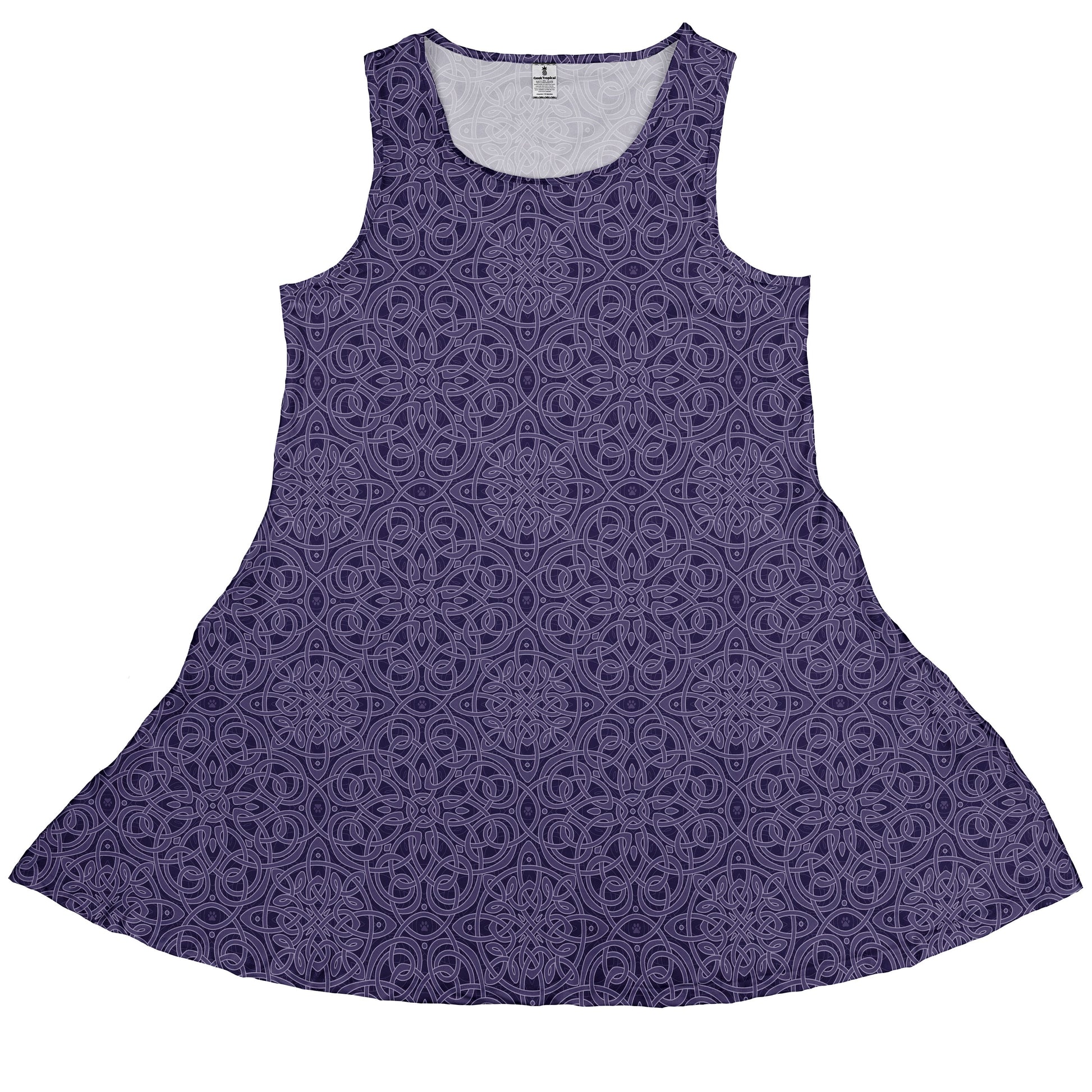 Endless Celtic Knot Lilac Sleeveless Dress front