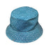 Endless Celtic Knot Teal Bucket Hat Gray Stitching