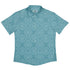 Endless Celtic Knot Teal Button Up Shirt Flat Front