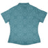 Endless Celtic Knot Teal Curvy Button Up Shirt womens back