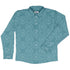 Endless Celtic Knot Teal Long Sleeve Button Up Shirt front