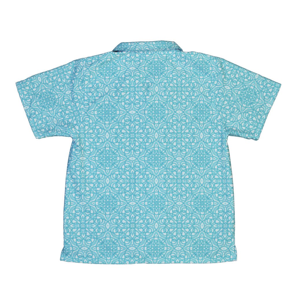 Endless Celtic Knot Teal Youth Hawaiian Shirt 2