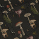 Episodic Autumn Mushrooms Space Long Sleeve Button Up Shirt Geek Nerd adult sizing Botany Print Design by Episodic