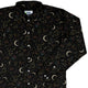 Episodic Crescent Moon Garden Long Sleeve Button Up Shirt Geek Nerd adult sizing Botany Print Design by Episodic