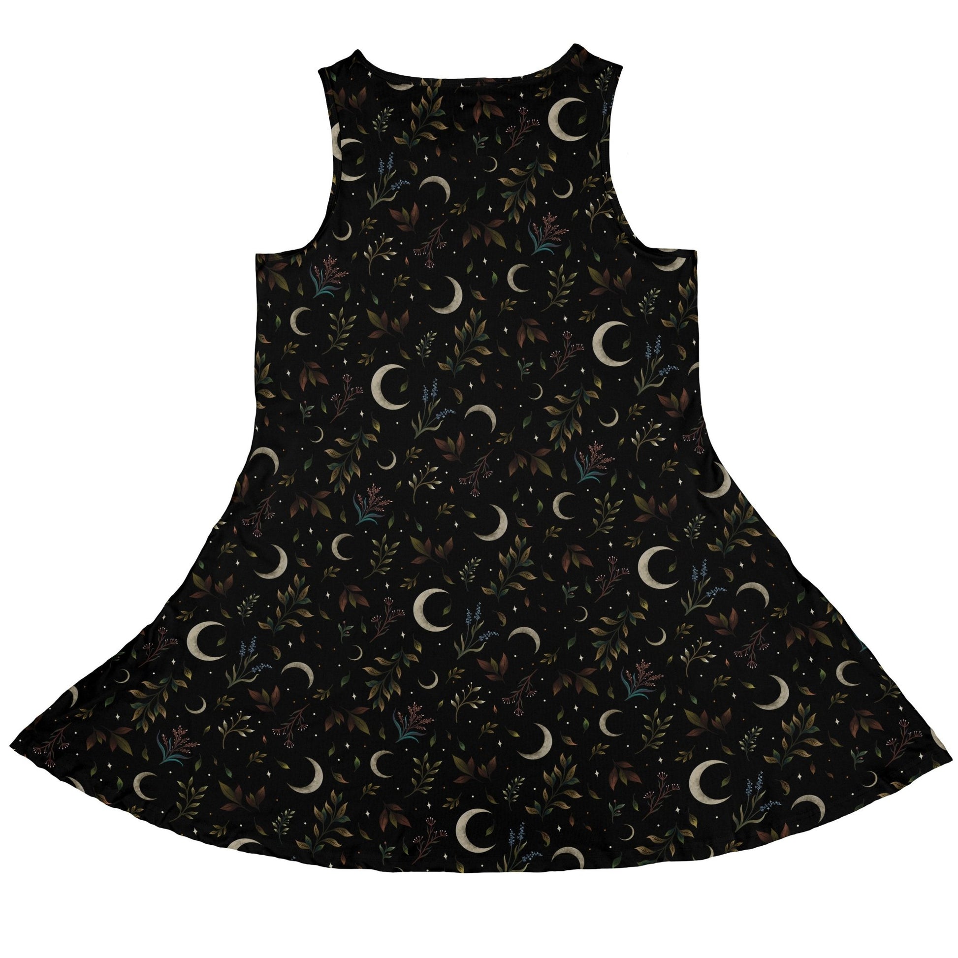 Episodic Crescent Moon Garden Dress Geek Nerd Botany Print Design by Episodic lx - C