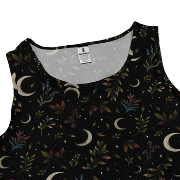 Episodic Crescent Moon Garden Dress Geek Nerd Botany Print Design by Episodic lx - C