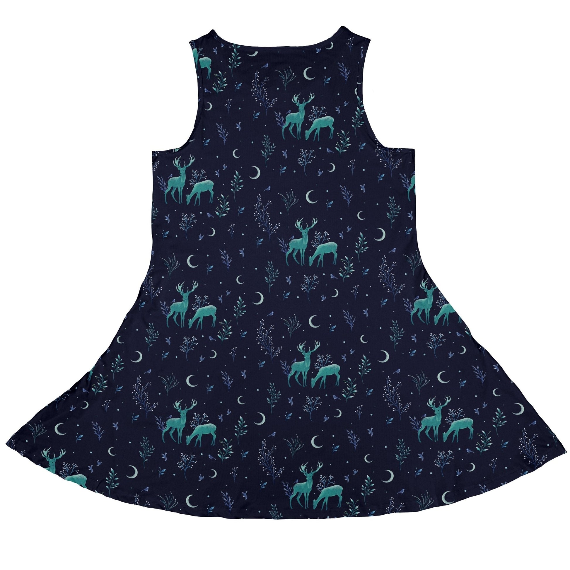 Episodic Deers In The Moonlight Dress Geek Nerd Design by Episodic lx - C outer space & astronaut print