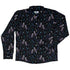 Episodic Owl Floral Long Sleeve Button Up Shirt Geek Nerd adult sizing All Adult Button Up Shirts Design by Episodic