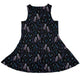 Episodic Owl Floral Dress Geek Nerd Design by Episodic lx - C outer space & astronaut print